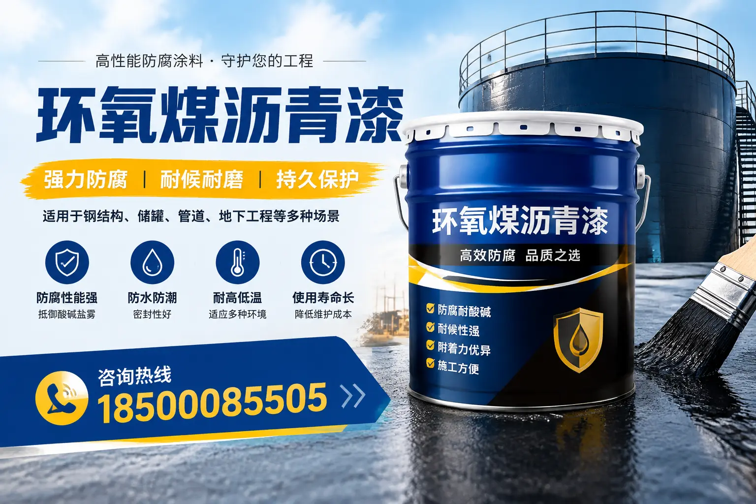 环氧煤沥青漆在工业中的应用,昆明企业的选择
